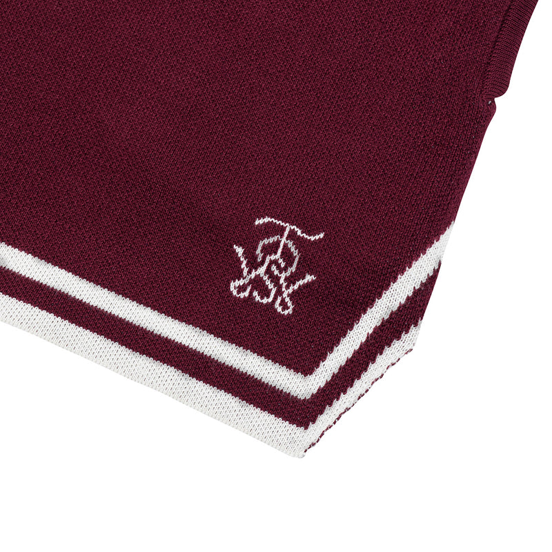 OWST KNITTED SHORTS - BURGUNDY