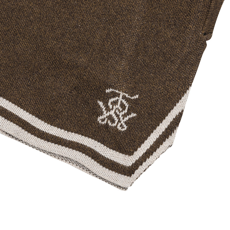 OWST KNITTED SHORTS - DARK BROWN