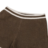 OWST KNITTED SHORTS - DARK BROWN