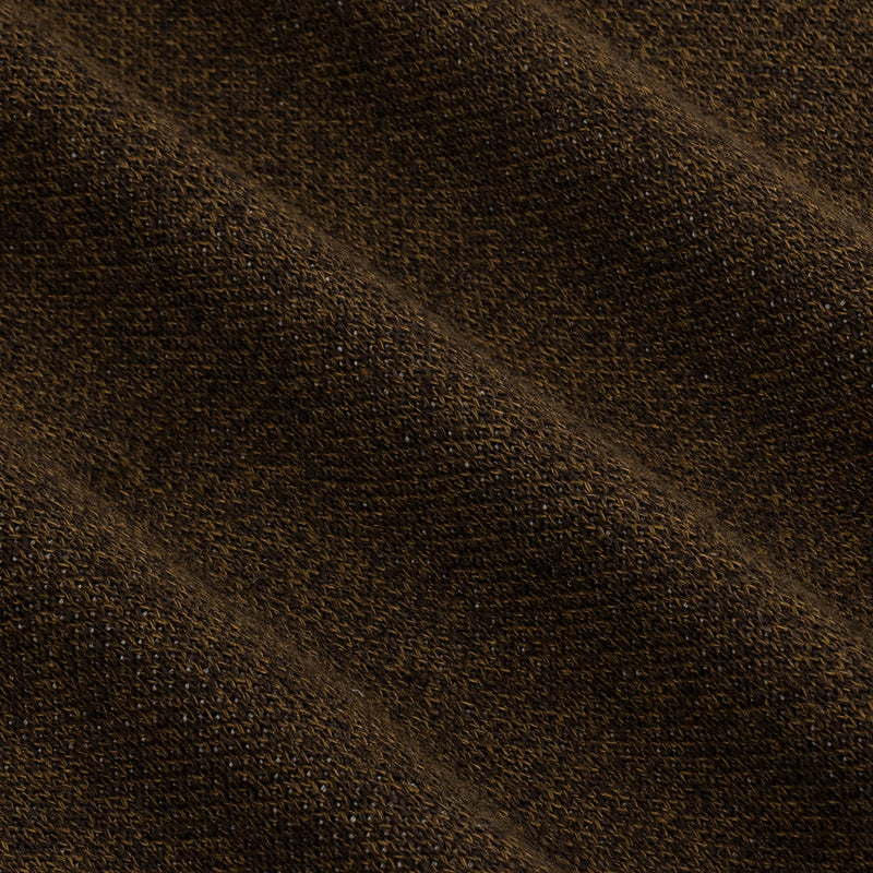 OWST COLLAR KNITTED TEE - BROWN