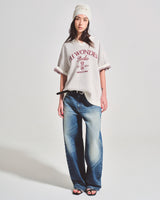 OWST COLLAR KNITTED TEE - CREAM