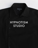 BLACK SLANT SHIRT