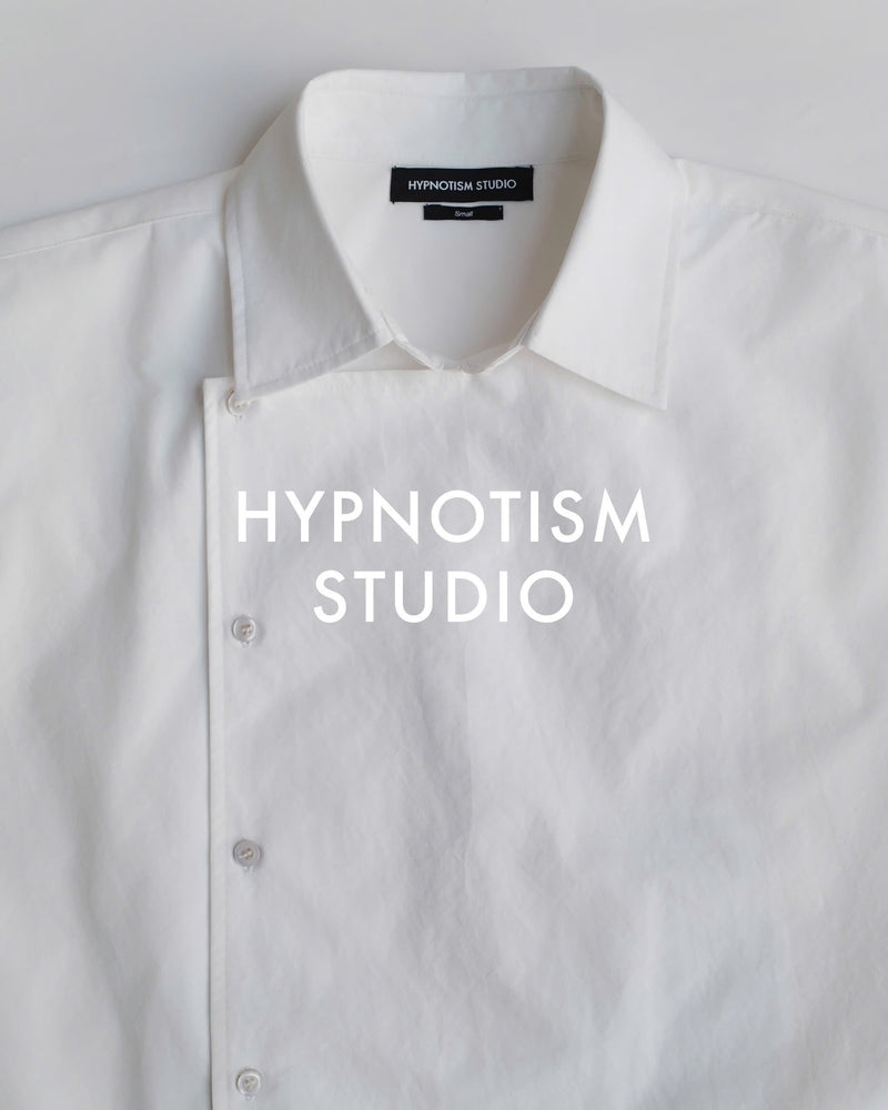 WHITE SLANT SHIRT