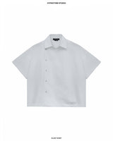 WHITE SLANT SHIRT