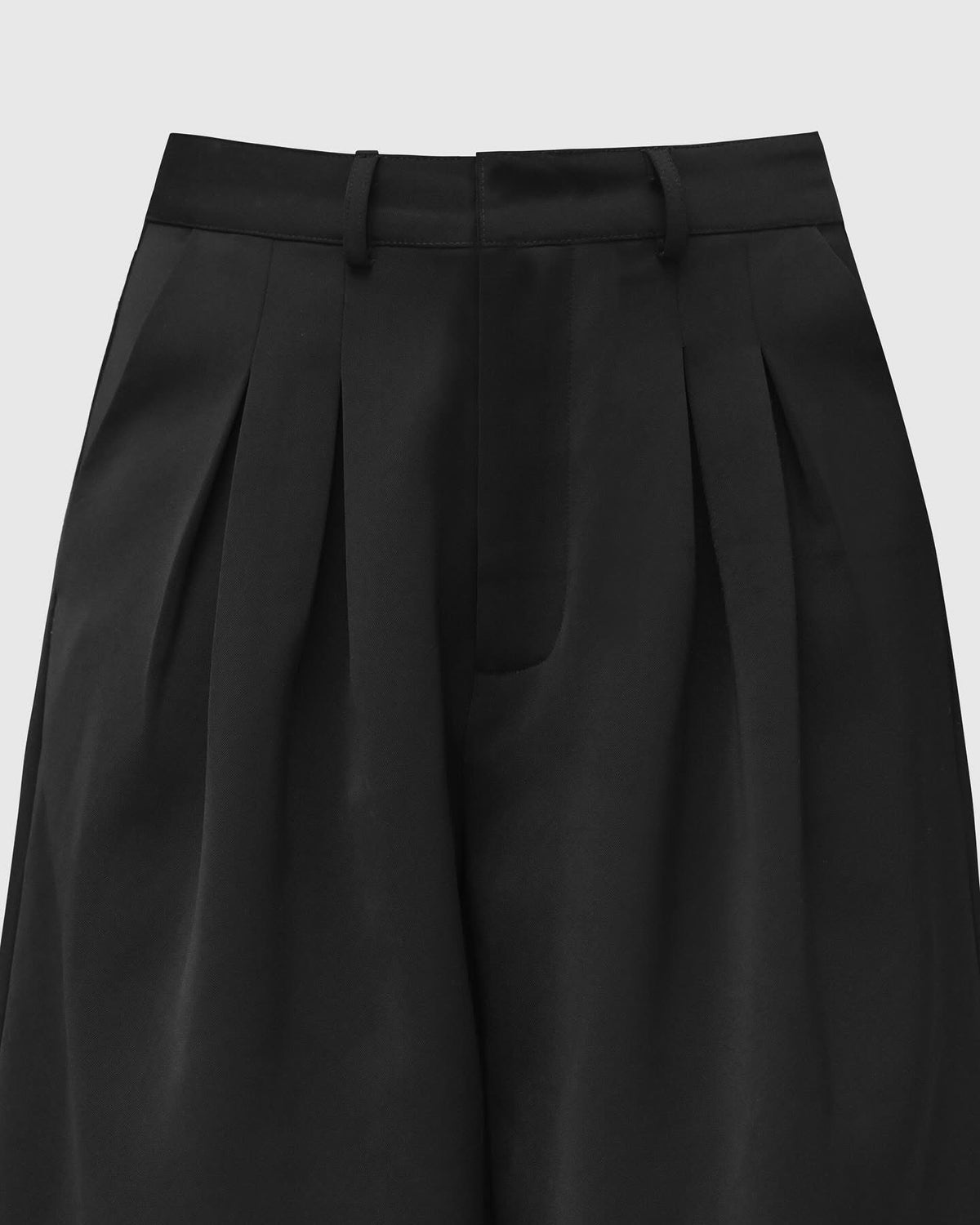 BLACK CRUDE TROUSERS