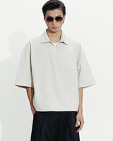 BLACK CRUDE TROUSERS
