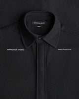 BLACK WELTED POCKET SHIRT