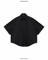 BLACK WELTED POCKET SHIRT