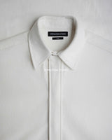 WHITE WELTED POCKET SHIRT