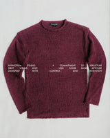 PLUM DRIFTWEAVE KNIT