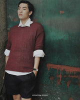 PLUM DRIFTWEAVE KNIT