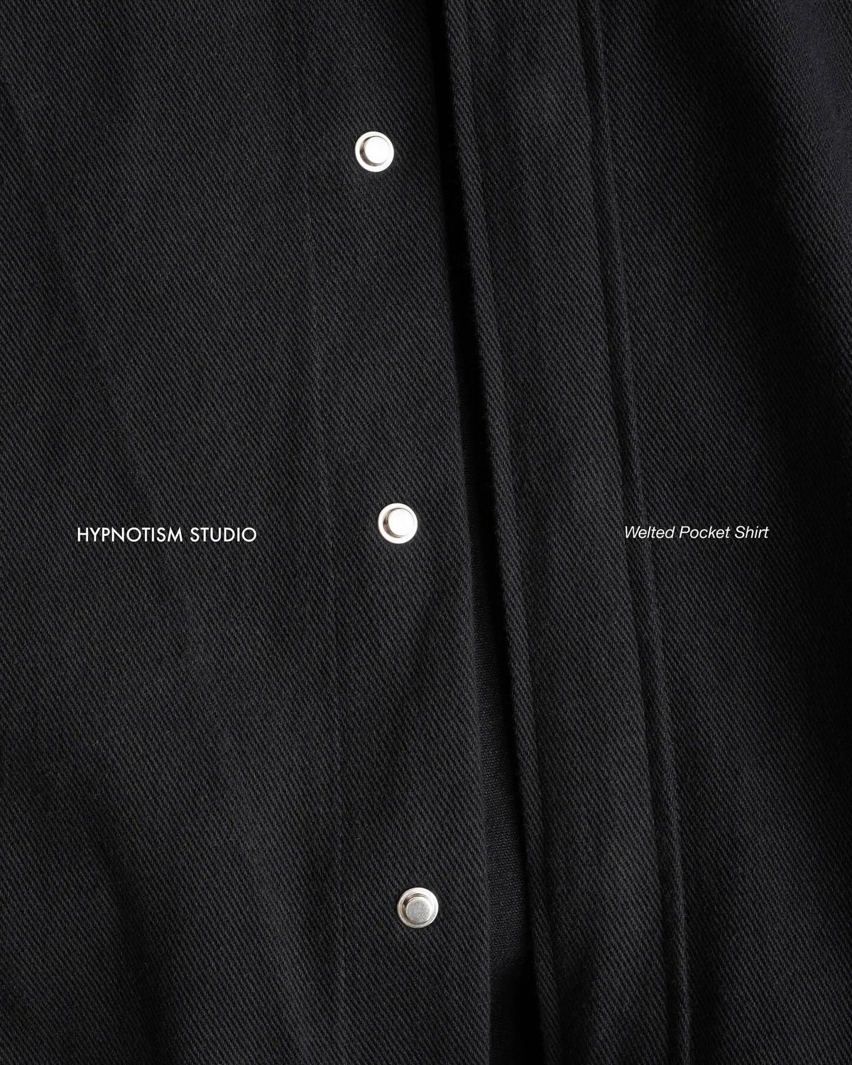 BLACK WELTED POCKET SHIRT