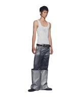 WHITE LDJ PATTERN TANK TOP