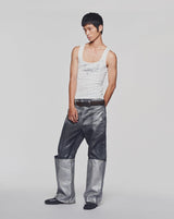 WHITE LDJ PATTERN TANK TOP