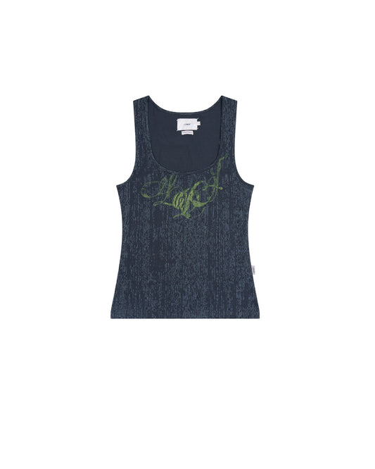 MIDNIGHT NAVY LDJ PATTERN TANK TOP