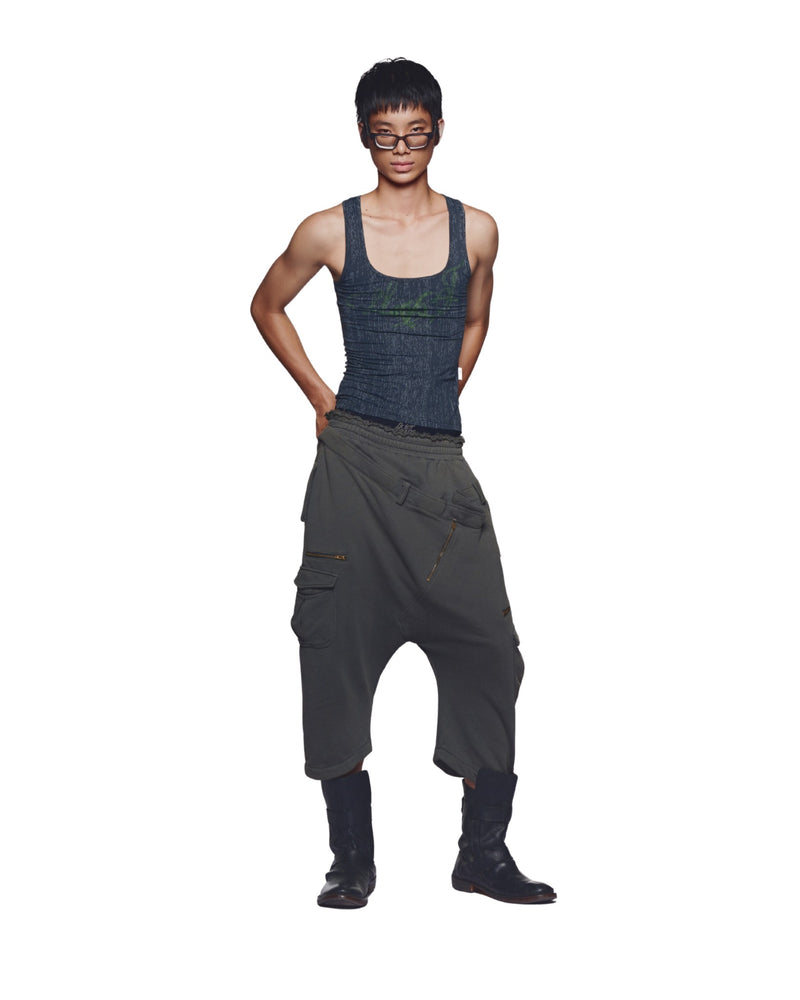 MIDNIGHT NAVY LDJ PATTERN TANK TOP
