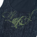 MIDNIGHT NAVY LDJ PATTERN TANK TOP