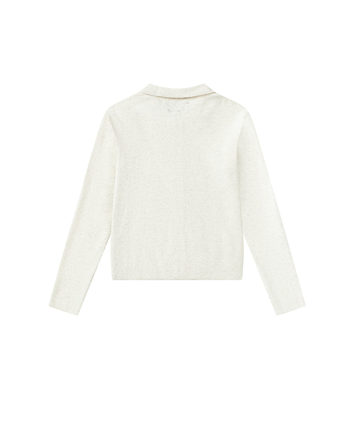 WHITE CONTOUR KNIT FIT SHIRT