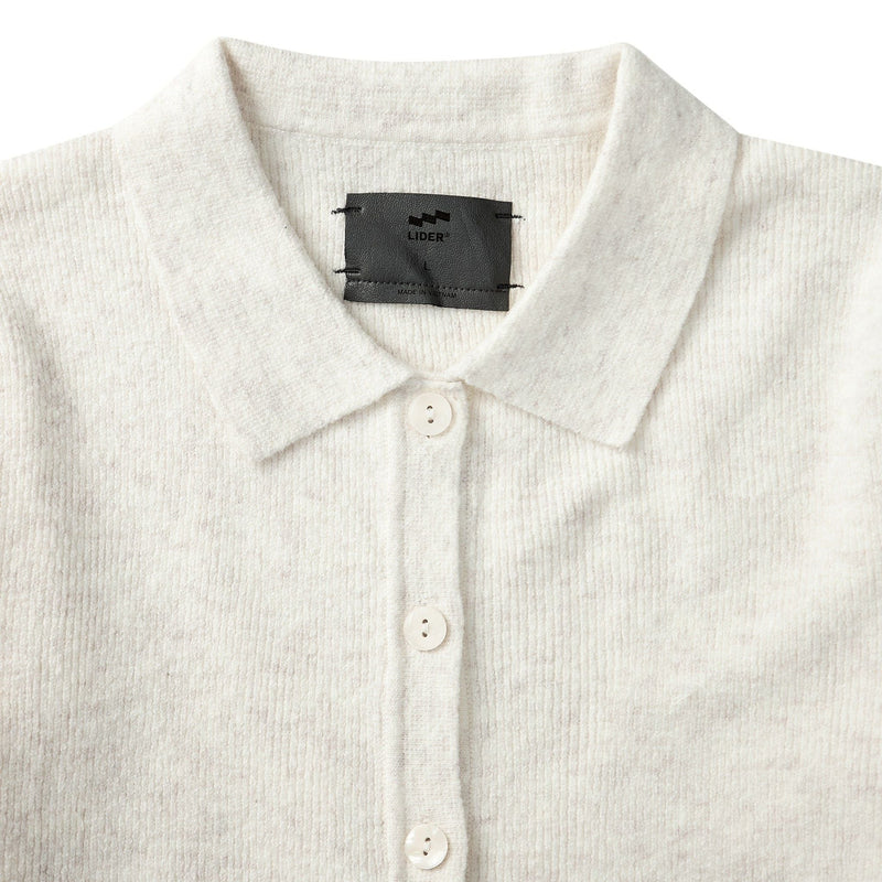 WHITE CONTOUR KNIT FIT SHIRT