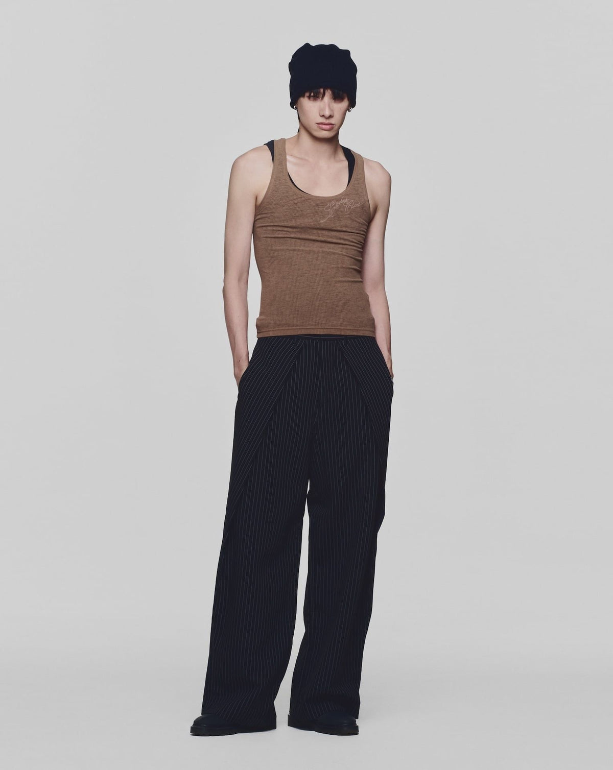 CAMEL BROWN AIRY CLOSET TANK TOP