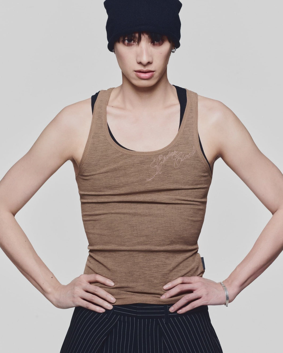 CAMEL BROWN AIRY CLOSET TANK TOP