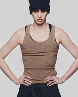 CAMEL BROWN AIRY CLOSET TANK TOP
