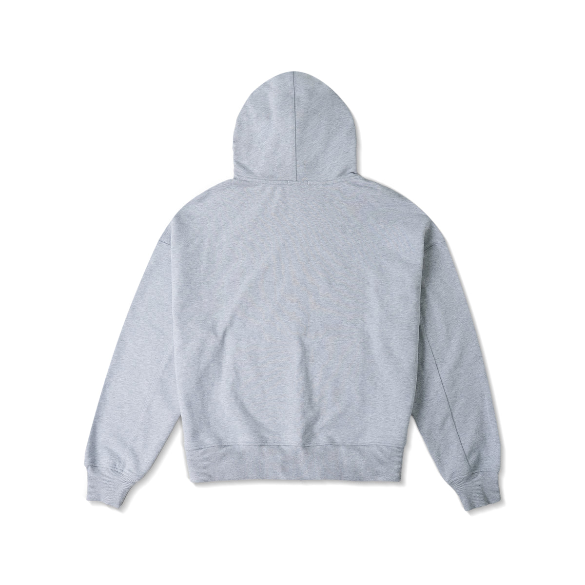 METAL ZIPPED HOODIE/ HEATHER GRAY