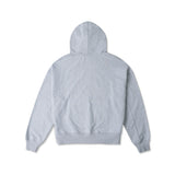 METAL ZIPPED HOODIE/ HEATHER GRAY