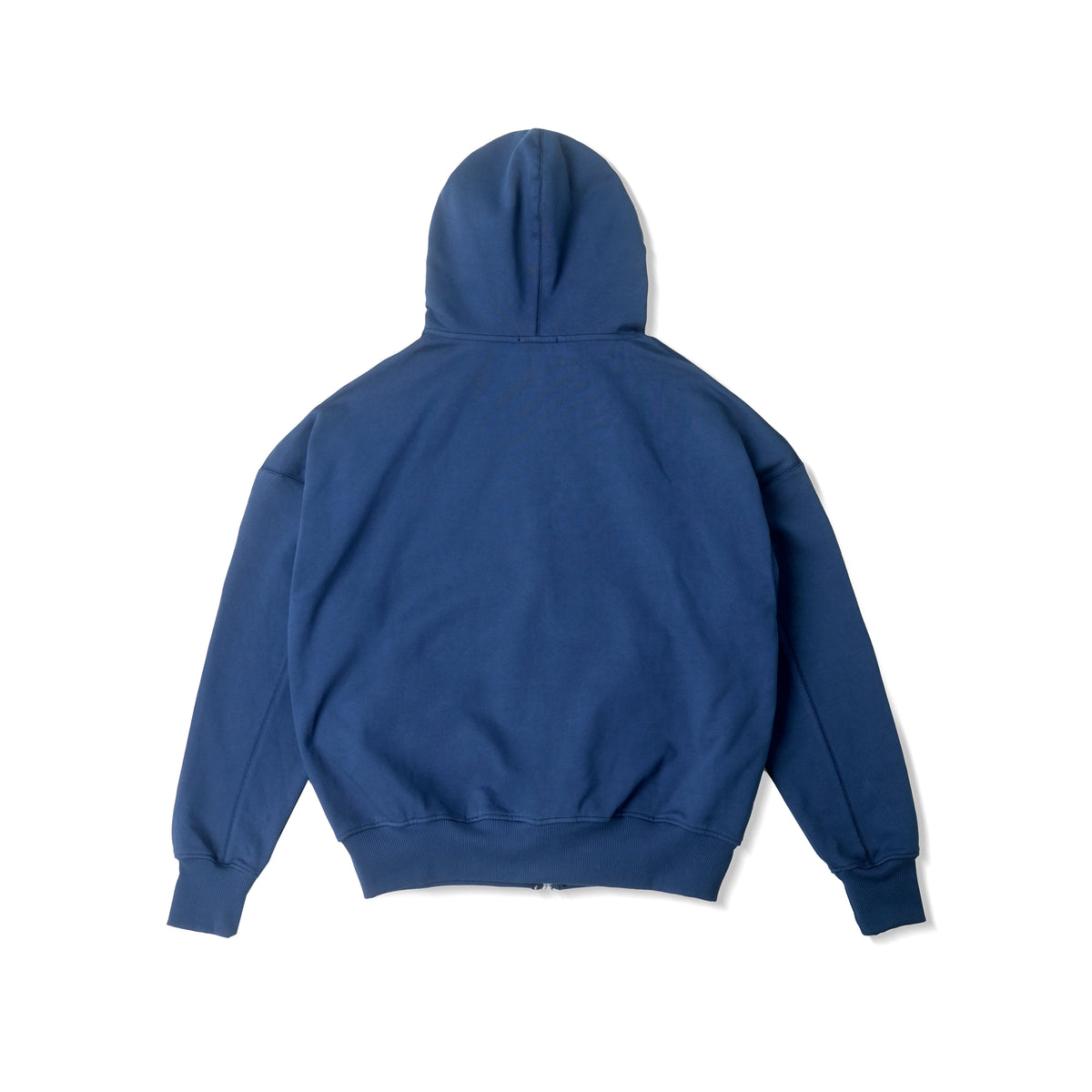 METAL ZIPPED HOODIE/ BLUE