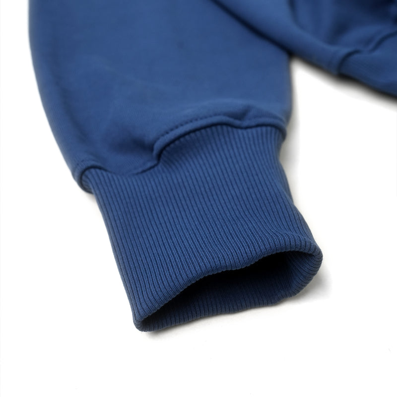 METAL ZIPPED HOODIE/ BLUE