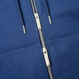 METAL ZIPPED HOODIE/ BLUE
