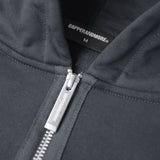 BOXY UNIFORM ZIPPED HOODIE/ GREY