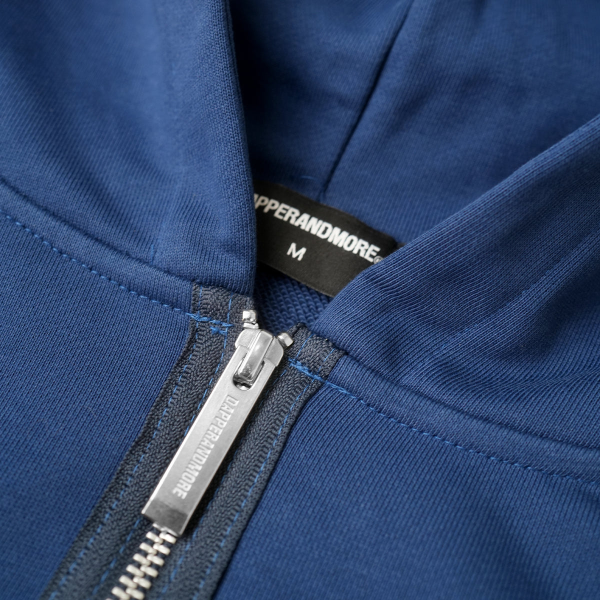 BOXY UNIFORM ZIPPED HOODIE/ BLUE