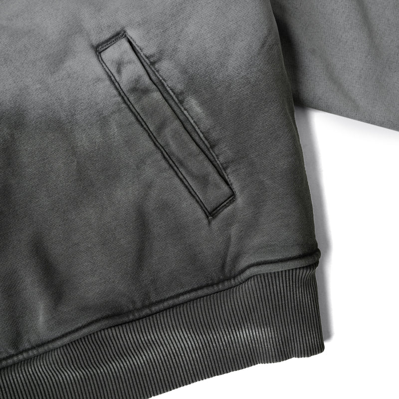 GARMENT-DYED HOODIE/ LIGHT GREY