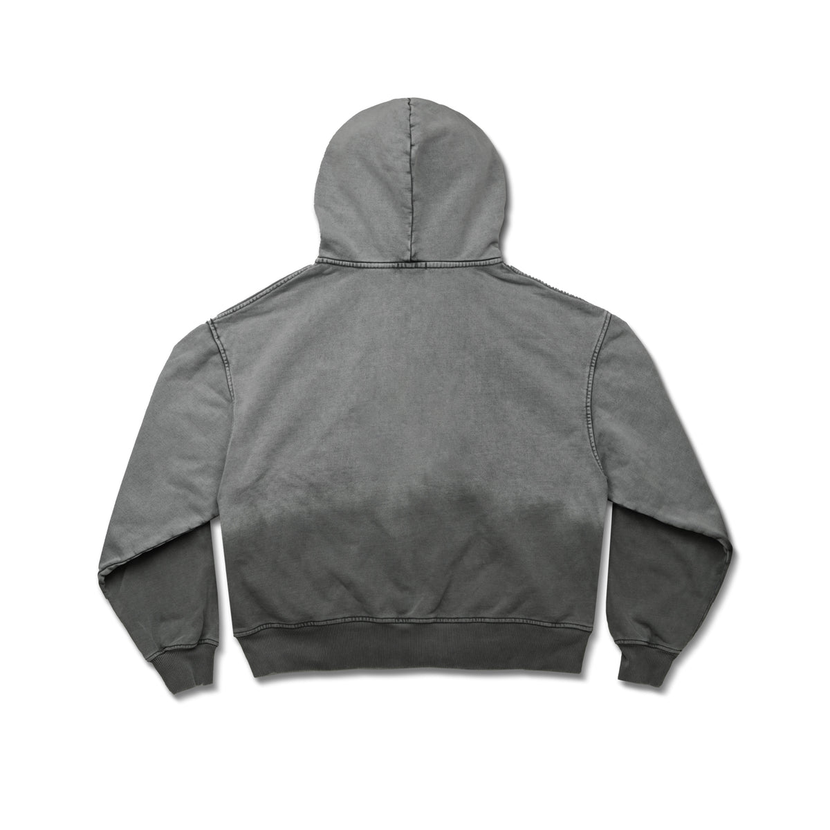 GARMENT-DYED HOODIE/ LIGHT GREY