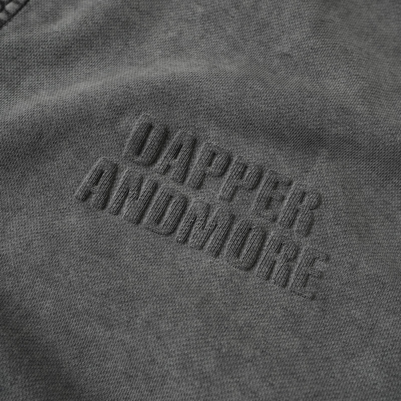 GARMENT-DYED HOODIE/ DARK GREY