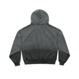 GARMENT-DYED HOODIE/ DARK GREY