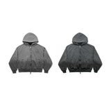 GARMENT-DYED HOODIE/ DARK GREY