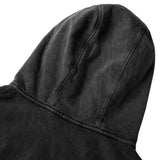 PANELLED HOODIE WASHED/ BLACK