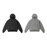 PANELLED HOODIE WASHED/ BLACK