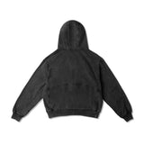 PANELLED HOODIE WASHED/ BLACK