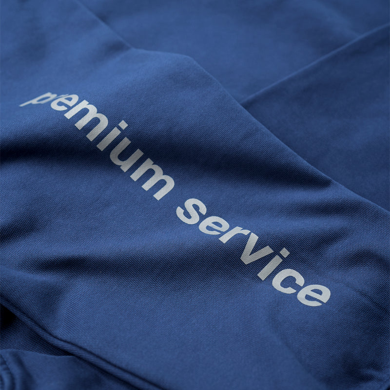 PREMIUM SERVICE BOXY HOODIE/ BLUE