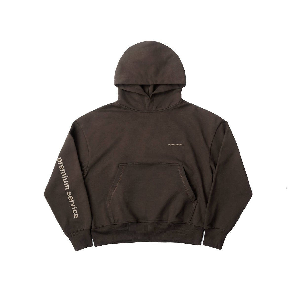 PREMIUM SERVICE BOXY HOODIE/ BROWN