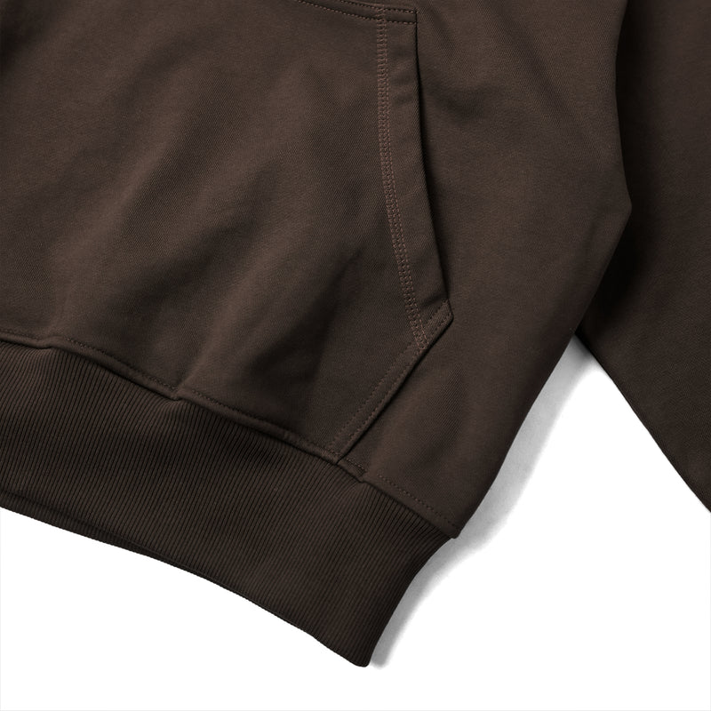 PREMIUM SERVICE BOXY HOODIE/ BROWN