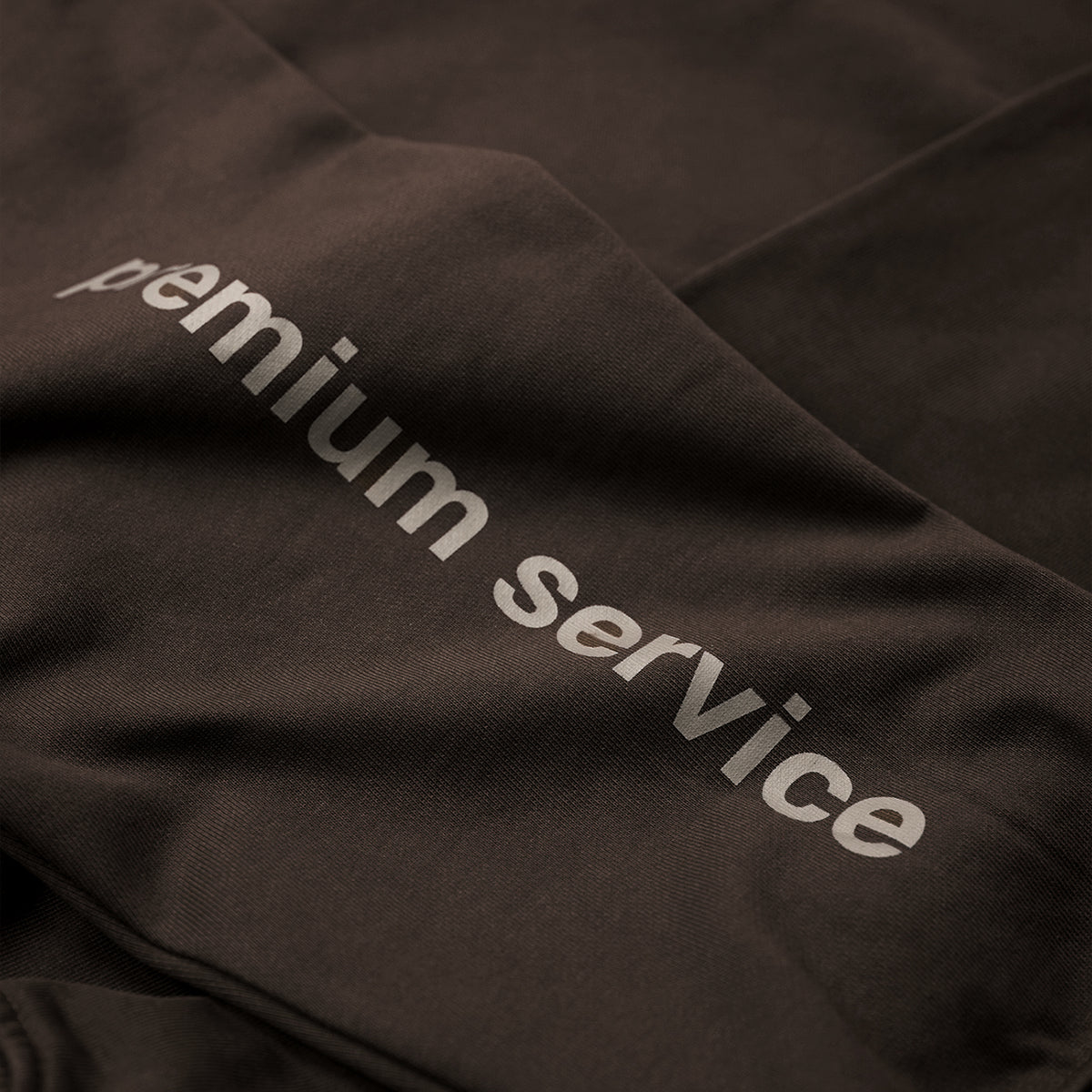 PREMIUM SERVICE BOXY HOODIE/ BROWN