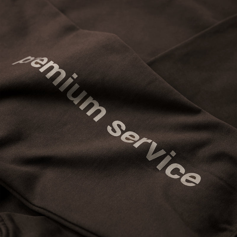 PREMIUM SERVICE BOXY HOODIE/ BROWN