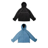 BASIC LINE WINDBREAKER JACKET/ BLACK