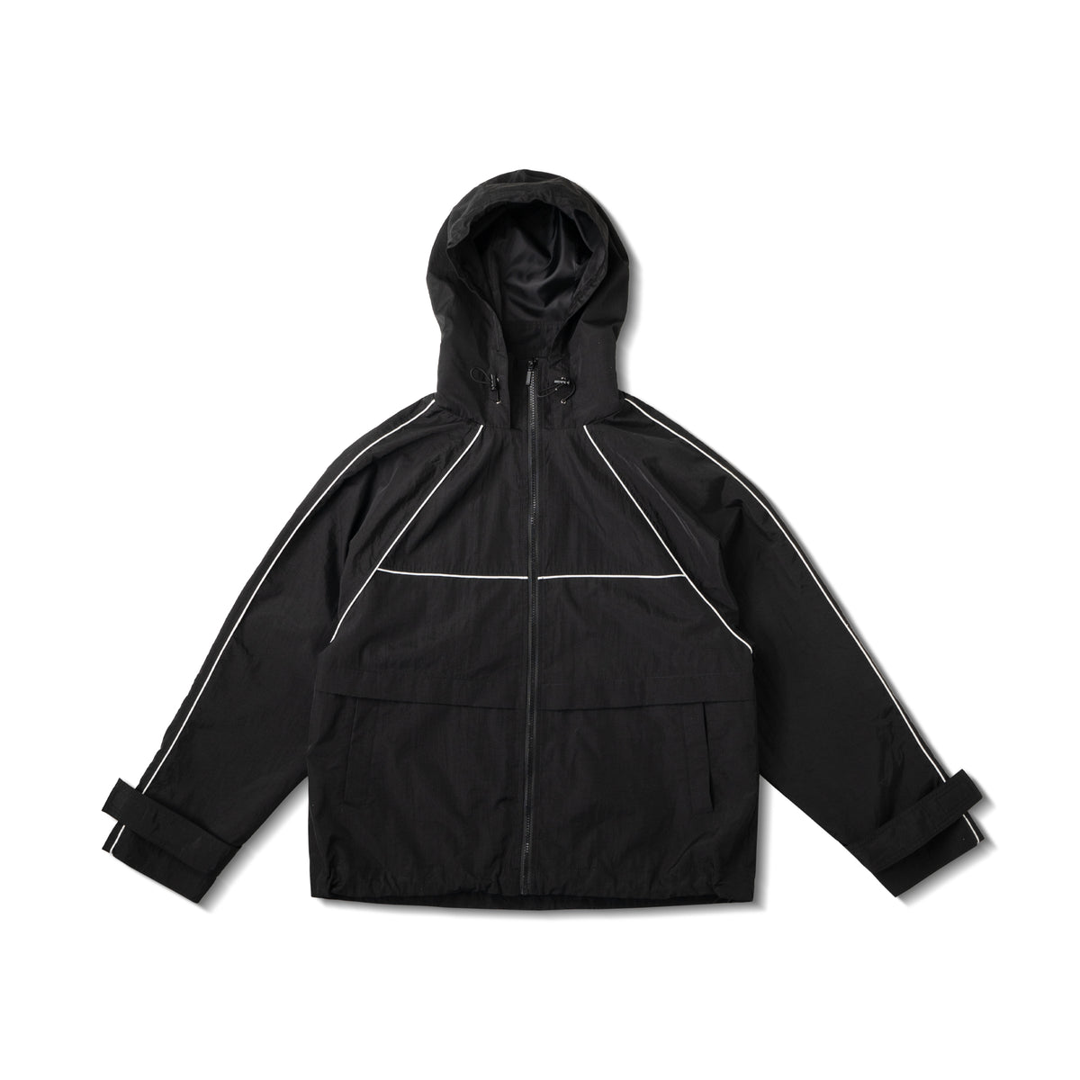 BASIC LINE WINDBREAKER JACKET/ BLACK