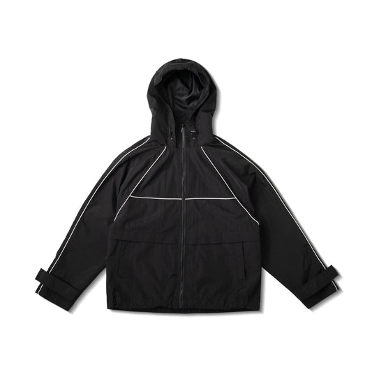 BASIC LINE WINDBREAKER JACKET/ BLACK