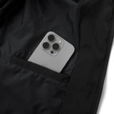 HOOD PANELLED JACKET/ BLACK